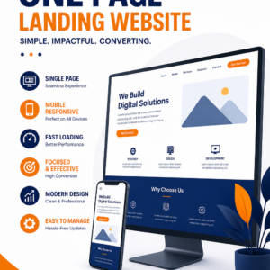One Page Landing Website
